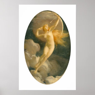 Poster Selene, Deusa da Lua Jules Machard