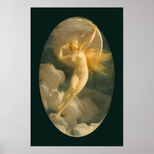 Poster Selene, Deusa da Lua Jules Machard