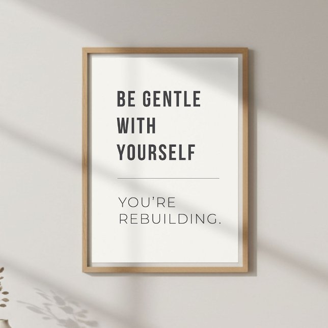 Poster Self Compassion Decor. Mental Wellness (Criador carregado)