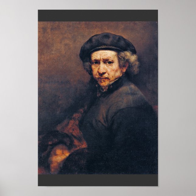 Poster Self-Portrait,  By Rembrandt (Best Quality) (Frente)