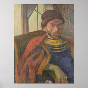 Poster Self Portrait in Breton Costume, c.1889