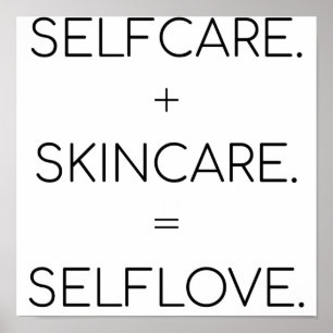 Poster Selfcare Skincare Selflove Skover Sk