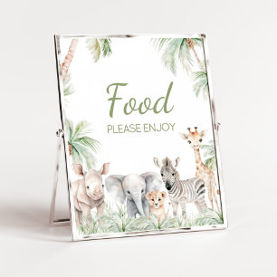 Poster Selgle Safari Selvagem Um Animais Chá de fraldas C