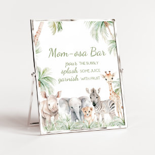 Poster Selgle Safari Selvagem Um Animais Mãe Bar