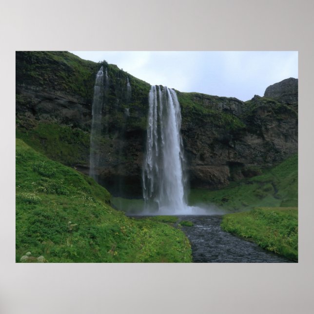 Poster Seljalandsfoss Waterfall (Frente)