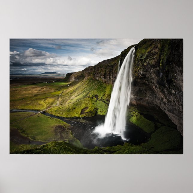 Poster Seljalandsfoss Waterfall | Islândia (Frente)