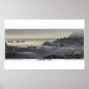 Pôster Sella Ronda - panorama de Monte Civetta