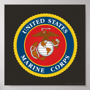 Pôster Selo 1 do Corpo do Marines