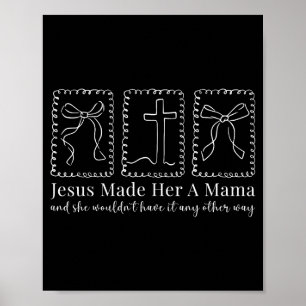 Poster Selo Coquete Laço Cristã Mamãe Religiosa Mãe Fé