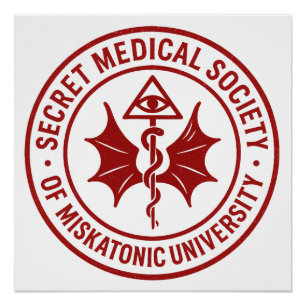 Pôster Selo da Sociedade Médica Secreta Miskatonic