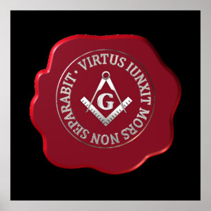 Pôster Selo de cera másico