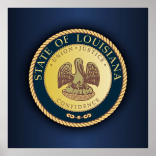 Pôster Selo de Louisiana