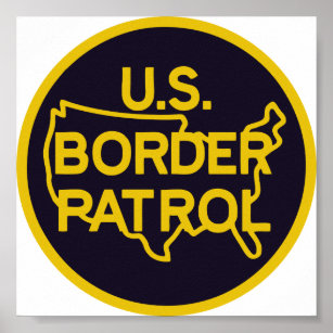 Poster Selo de patrulha de borda dos EUA