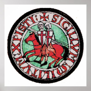 Poster Selo de Templar dos cavaleiros