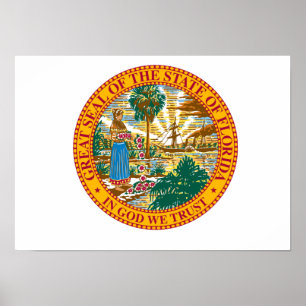 Pôster Selo do estado de Florida