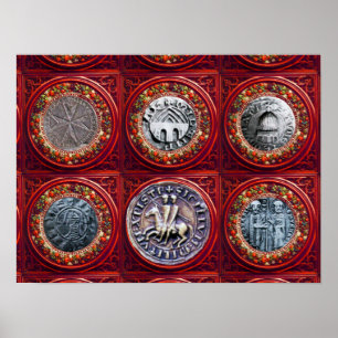 PÔSTER SELO DO MODELO KNIGHTS