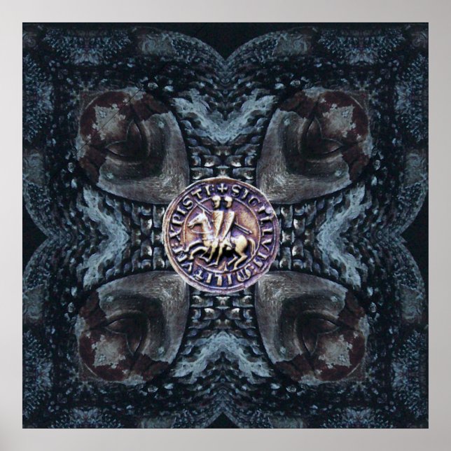 Poster SELO DO MODELO KNIGHTS SOBRE O FERRO CRUZADO A pre (Frente)