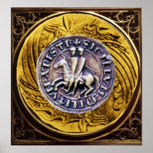 PÔSTER SELO DOS CAVALEIROS TEMPLAR