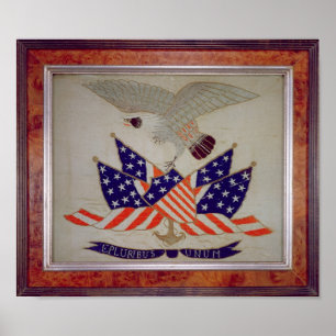 Pôster Selo dos Estados Unidos da América, c.1840