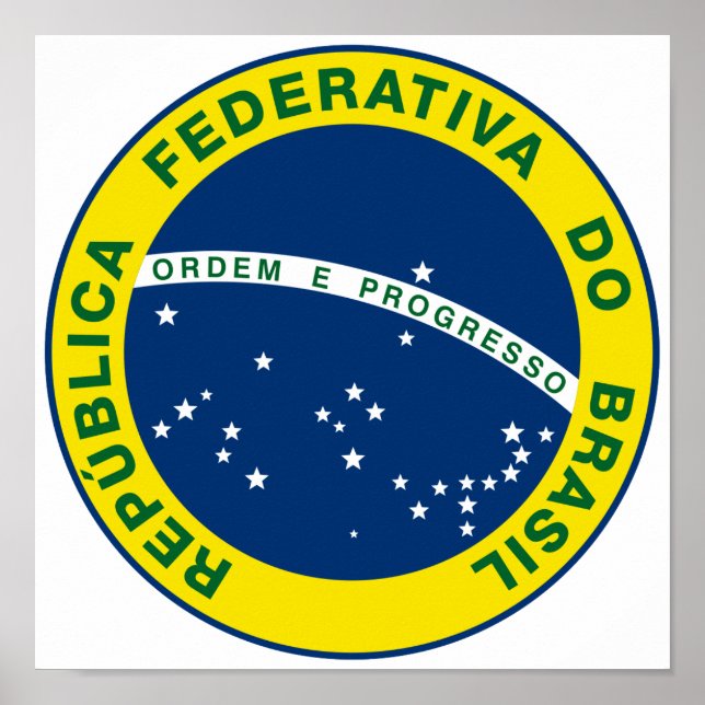 Pôster Selo Nacional do Brasil (Frente)