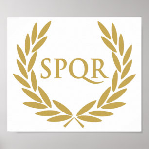 Pôster Selo romano do Senado de Roma SPQR