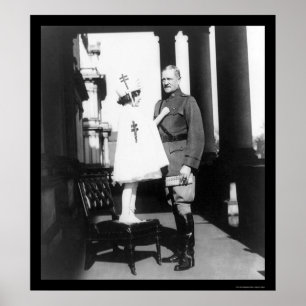 Pôster Selos do Natal para o general Pershing 1921