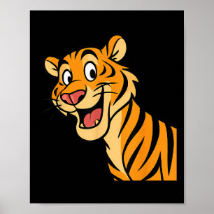 Poster Selva-de-animais selvagens Engraçada pelo Tiger Wi