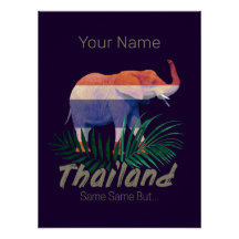 Selva de Bandeira Elefante da Tailândia deixa Souv