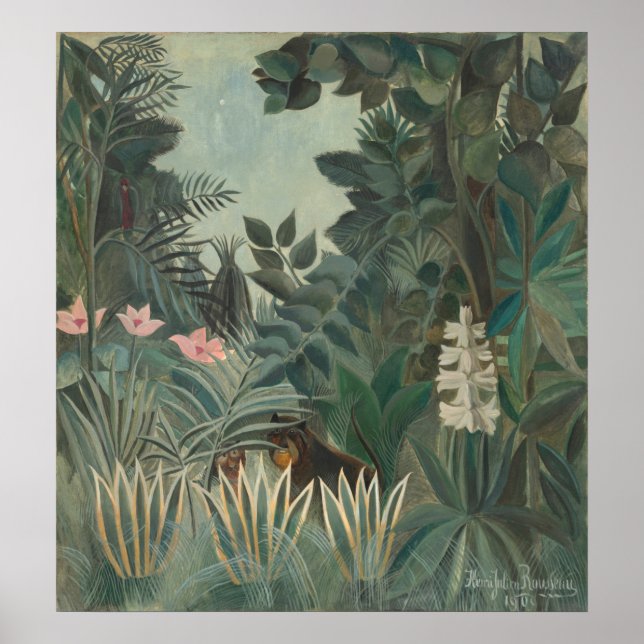 Poster Selva Equatorial - Henri Rousseau Belas Artes (Frente)