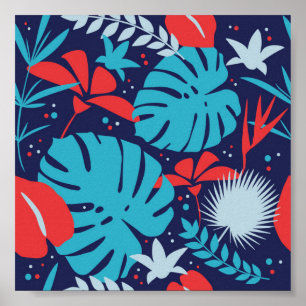 Poster Selva Tropical de Vintage