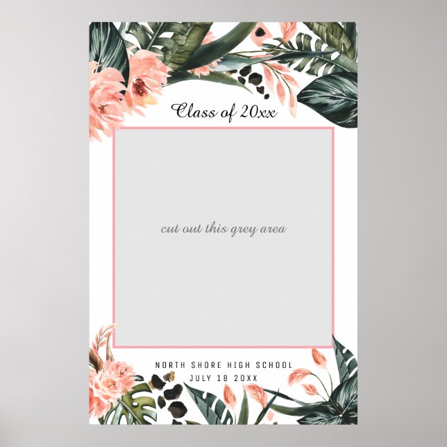 Poster Selva Tropical Verde | Graduação Prop. Foto (Frente)