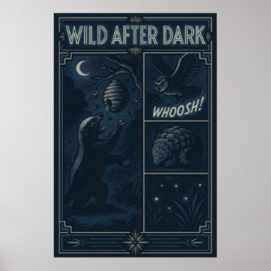 Poster Selvagem Após Escuro - Cena de Quadrinhos da Vida