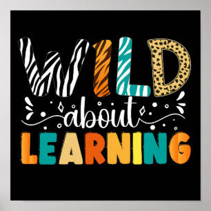 Poster Selvagem Sobre Aprender Professores De Aluno De Vo