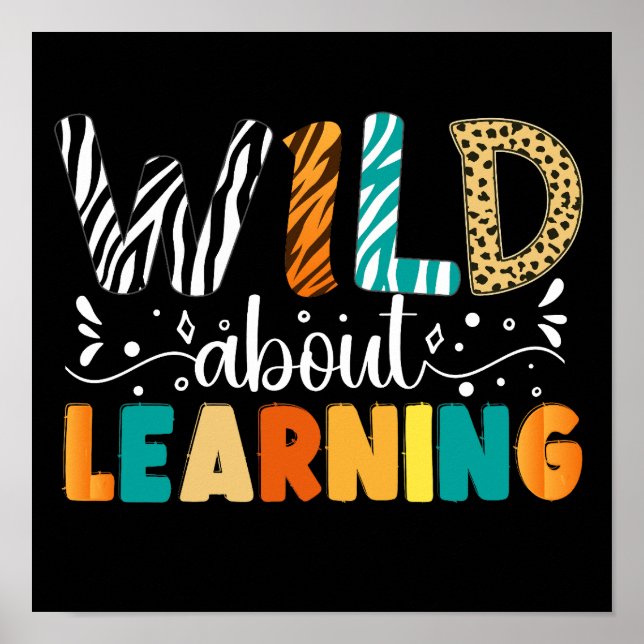 Poster Selvagem Sobre Aprender Professores De Aluno De Vo (Frente)