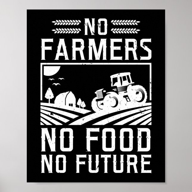 Poster Sem Agricultores Sem Comida Sem Trator De Vida Fut (Frente)