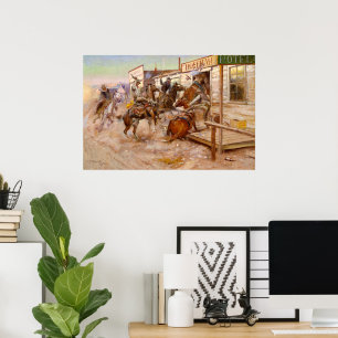 Poster Sem bater por Charles Marion Russell