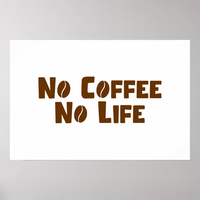 Poster Sem Café Sem Vida (Frente)