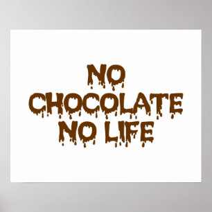 POSTER SEM CHOCOLATE SEM VIDA