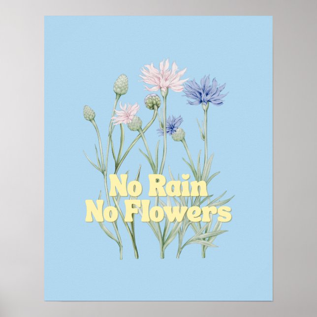 Poster Sem Chuva Não Há Flores (Frente)