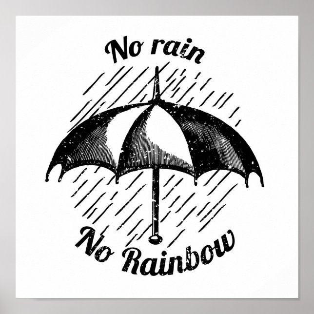 Poster Sem Chuva Sem Arco-Íris (Frente)