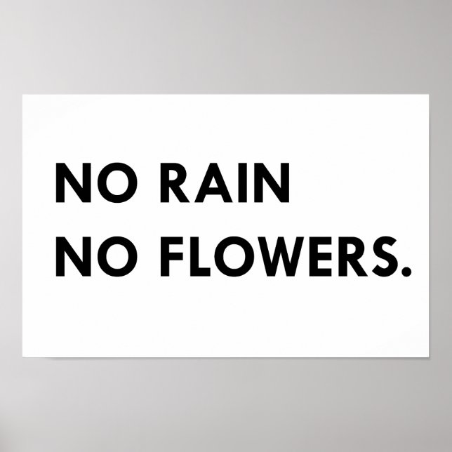 Poster Sem chuva sem flores (Frente)