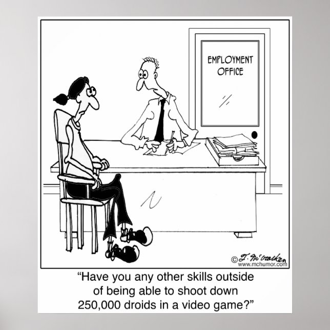 Poster Sem Competências De Trabalho? (Frente)