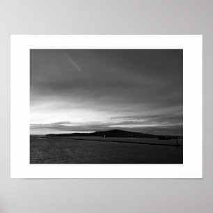 Poster Sem Cores no Céu, Fotografia Preta e Branca