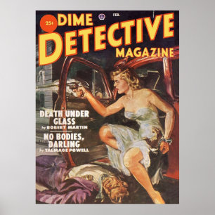 Poster Sem Corpos, Querido Dime Revista Detetive