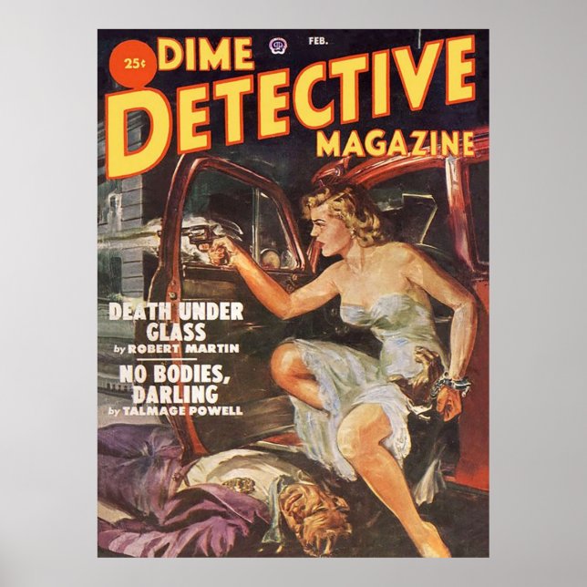 Poster Sem Corpos, Querido Dime Revista Detetive (Frente)