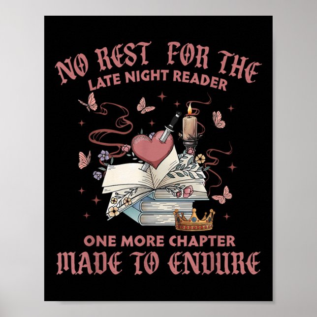 Poster Sem descanso para o leitor noturno mais um capítul (Frente)