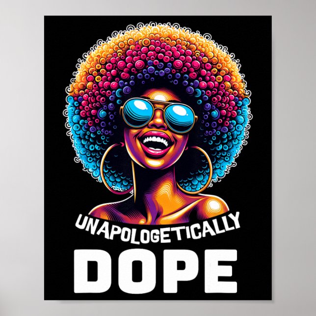 Poster Sem desculpas Droga Mês da História Negra Africano (Frente)