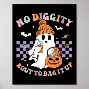 Poster Sem Diggência Sobre Ir Para O Ki De Halloween Fant