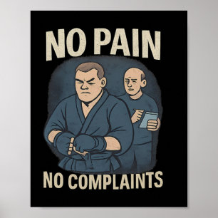 Poster Sem Dor Não Ganhe Humor Arte Marcial Boxante