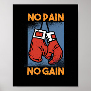 Poster Sem Dor Sem Ganho Motivação Pré-treino de Levantam